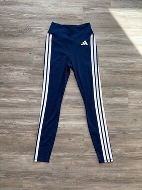 Adidas NWT High-Waist Leggings with White Side Stripes